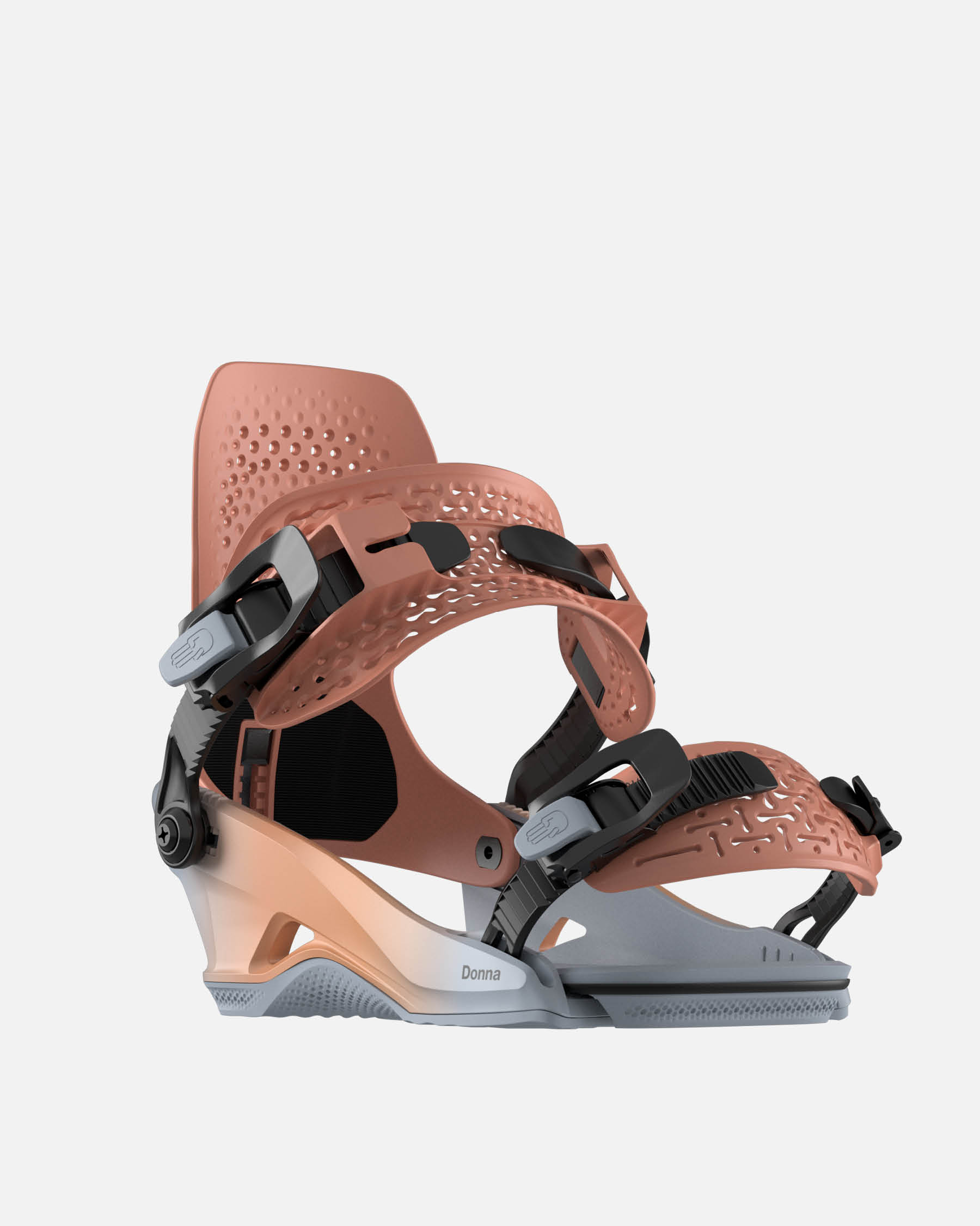 color-coral-fade Bataleon Donna Heelwrap women's snowboard bindings