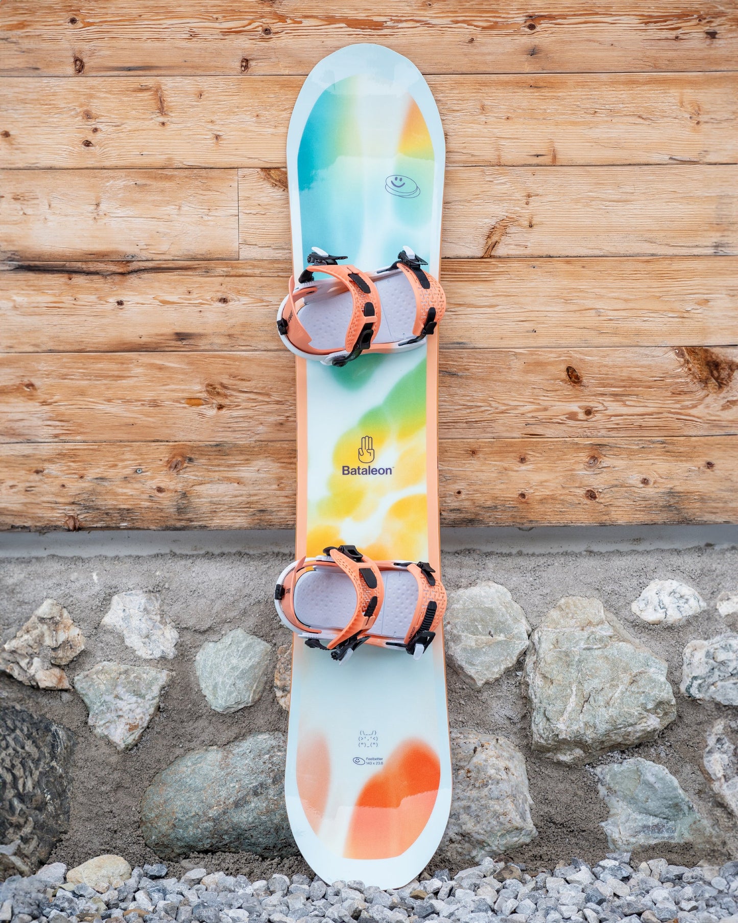 Women snowboards for sale in orange and blue. Feelbetter 2025 | Bataleon Snowboards™ 2025.