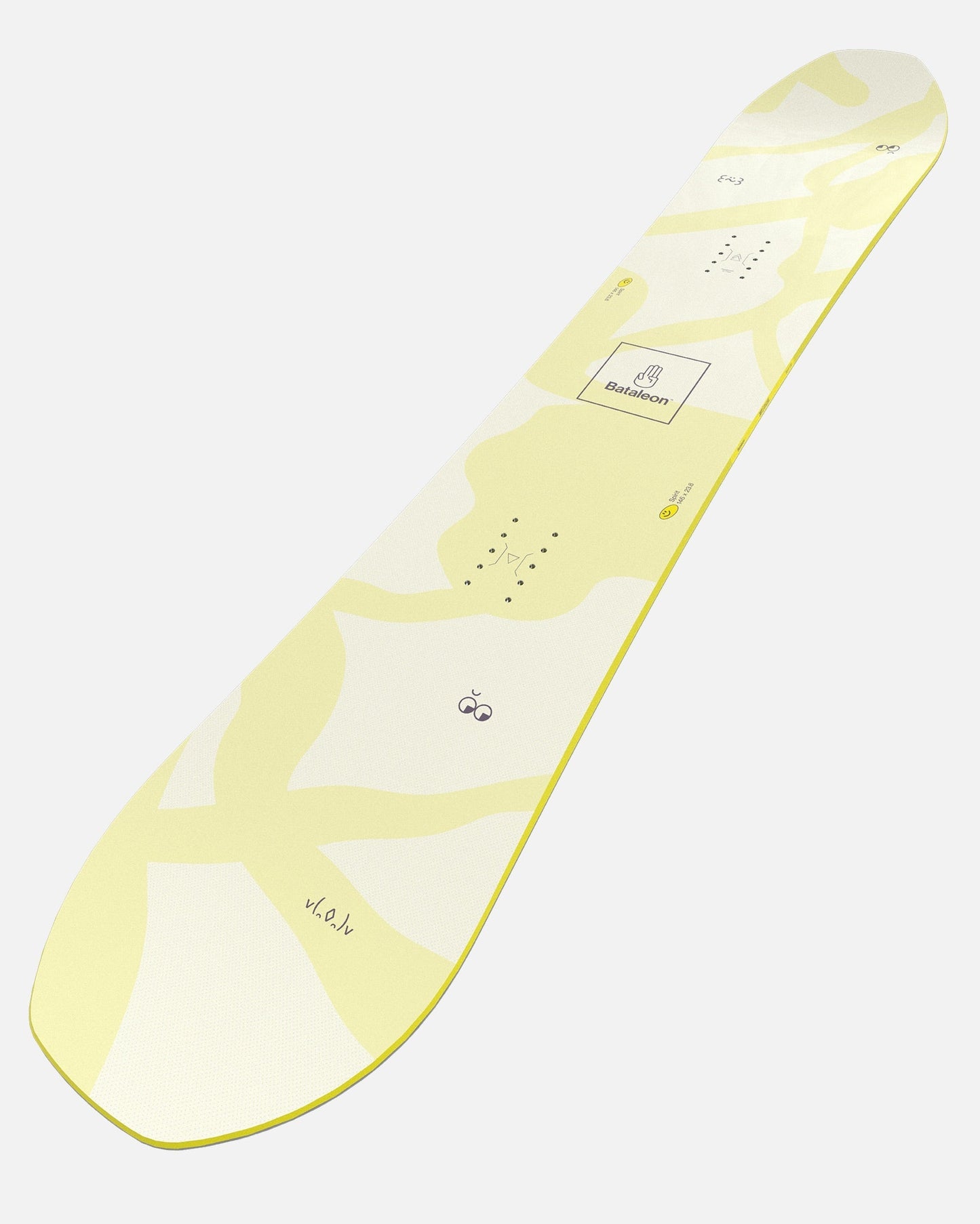 Women's snowboards in yellow and white. Spirit 2025 | Bataleon Snowboards™ 2025.