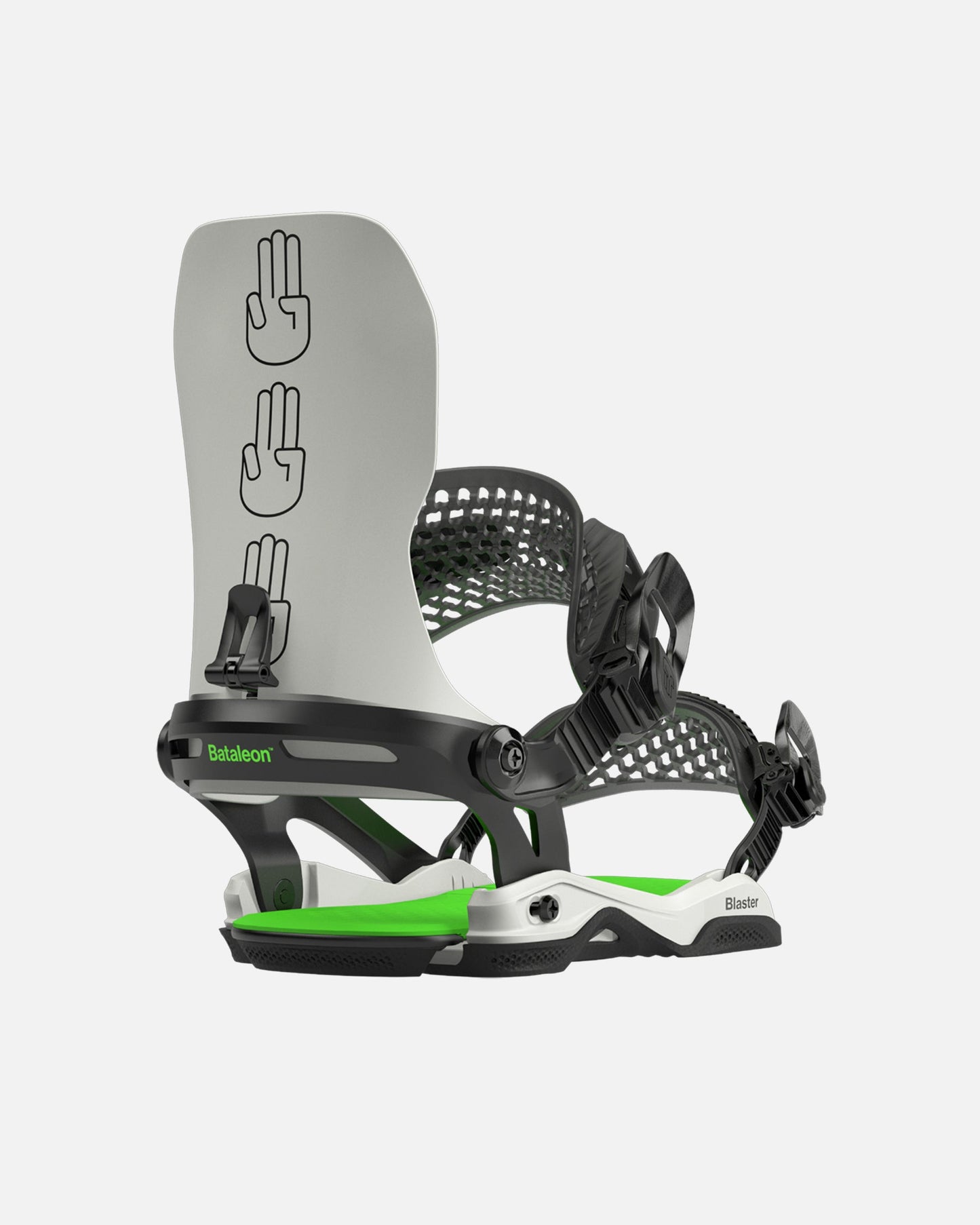 color-glacier-gray/neon-green bataleon blaster 2023-2024 snowboard bindings product image